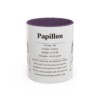11oz Papillon Mug, Purple, front view