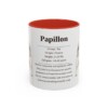 11oz Papillon Mug, Red, front view