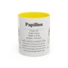 11oz Papillon Mug, Yellow, front view