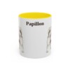 11oz Papillon Mug, Yellow, front view