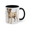 11oz Parson Russell Terrier Dog Dad Mug, Black, right side view
