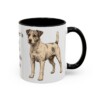 11oz Funny Parson Russell Terrier Mug, Black, right side view