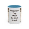 11oz Funny Parson Russell Terrier Mug, Light Blue, front view