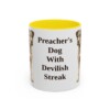 11oz Funny Parson Russell Terrier Mug, Yellow, front view