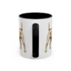 11oz Parson Russell Terrier Latin Mug, Black, back view