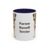 11oz Parson Russell Terrier Mug, Navy, front view