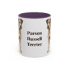 11oz Parson Russell Terrier Mug, Purple, front view