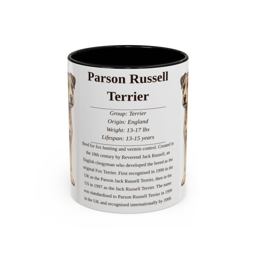 11oz-parson-russell-terrier-mug-writeup-black-front 11oz parson russell terrier mug, Black