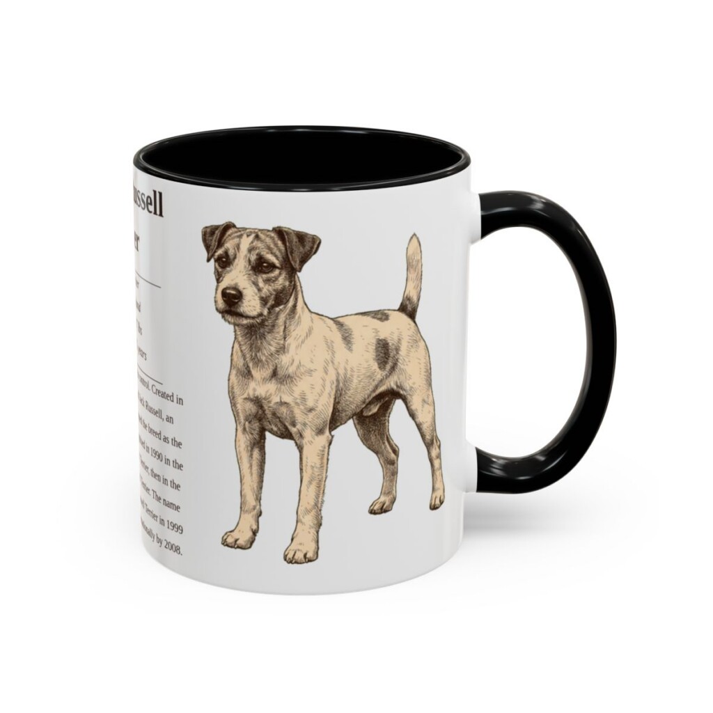 11oz-parson-russell-terrier-mug-writeup-black-right 11oz parson russell terrier mug, Black