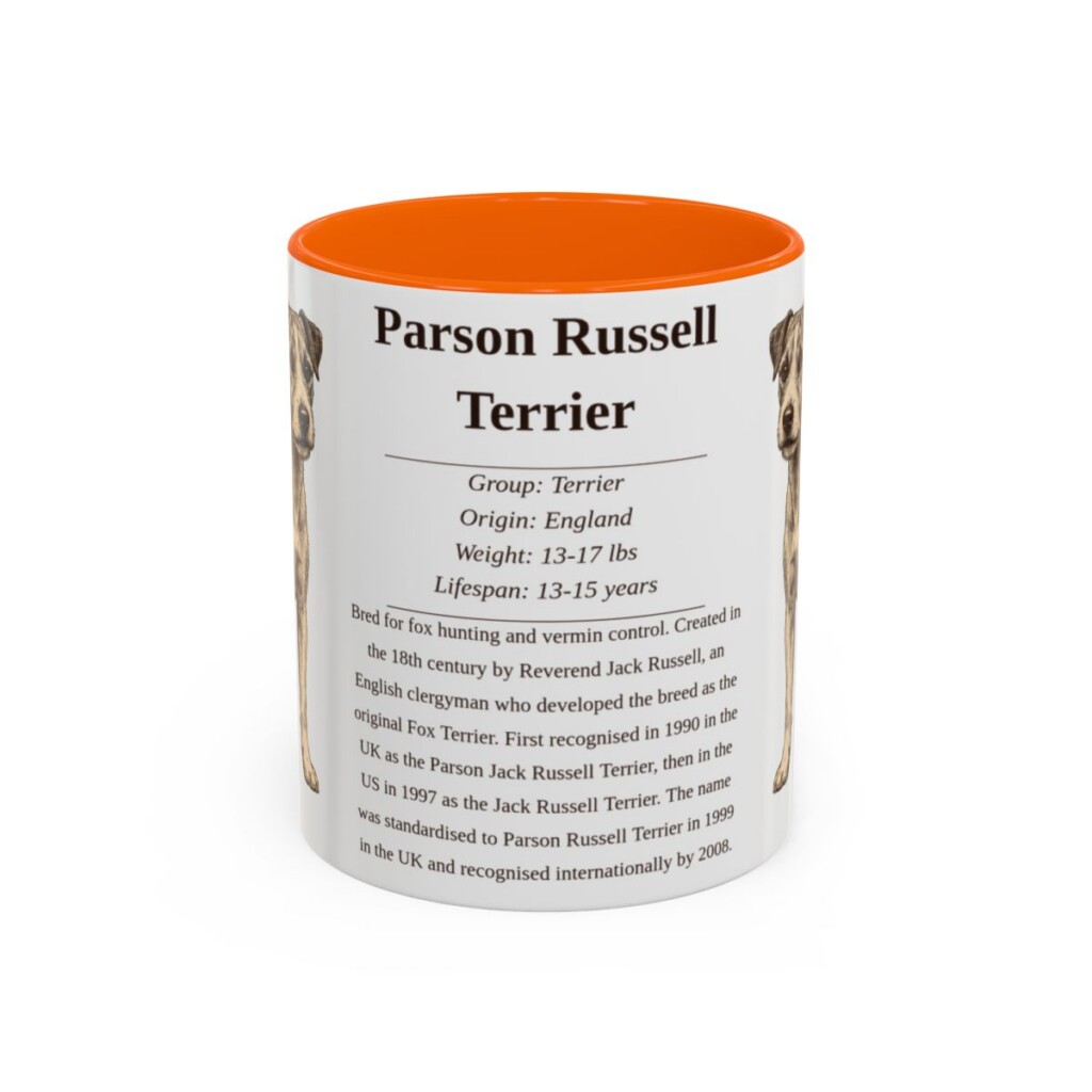 11oz-parson-russell-terrier-mug-writeup-orange 11oz parson russell terrier mug, Orange