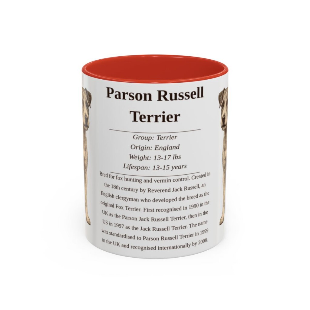 11oz-parson-russell-terrier-mug-writeup-red 11oz parson russell terrier mug, Red