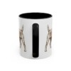 11oz Patterdale Terrier Dog Dad Mug, Black, back view