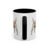 11oz Funny Patterdale Terrier Mug, Black, back view