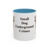 11oz Funny Patterdale Terrier Mug, Light Blue, front view