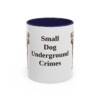 11oz Funny Patterdale Terrier Mug, Navy, front view