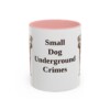 11oz Funny Patterdale Terrier Mug, Pink, front view