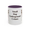 11oz Funny Patterdale Terrier Mug, Purple, front view