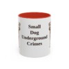 11oz Funny Patterdale Terrier Mug, Red, front view