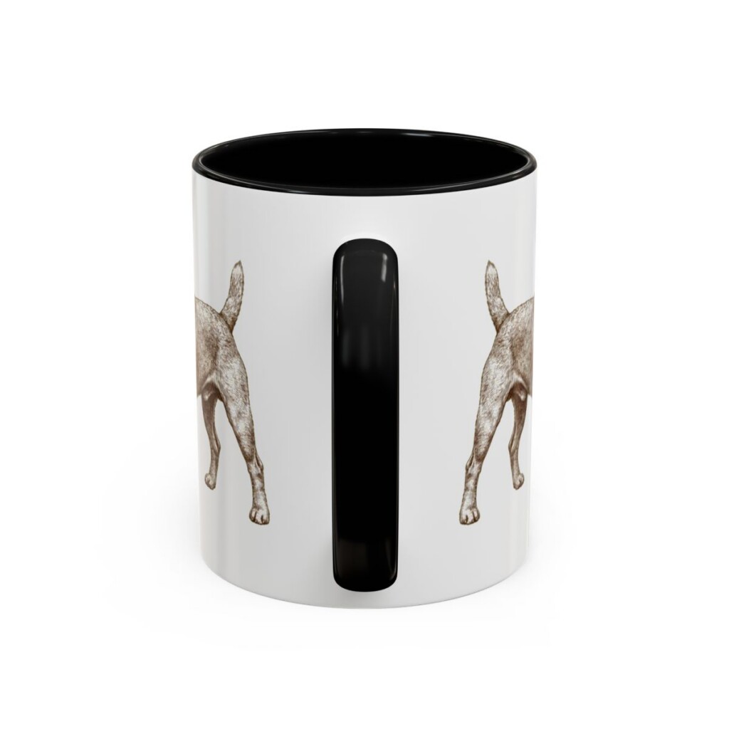 11oz-patterdale-terrier-mug-latin-black-back 11oz Patterdale Terrier Latin Mug, Black, back view