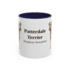 11oz-patterdale-terrier-mug-latin-navy 11oz Patterdale Terrier Latin Mug, Navy, front view