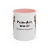 11oz-patterdale-terrier-mug-latin-pink 11oz Patterdale Terrier Latin Mug, Pink, front view