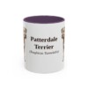 11oz-patterdale-terrier-mug-latin-purple 11oz Patterdale Terrier Latin Mug, Purple, front view