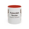 11oz-patterdale-terrier-mug-latin-red 11oz Patterdale Terrier Latin Mug, Red, front view