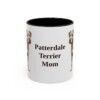 11oz-patterdale-terrier-mug-mom-black-front 11oz Patterdale Terrier Dog Mom Mug, Black, front view