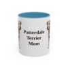 11oz-patterdale-terrier-mug-mom-light-blue 11oz Patterdale Terrier Dog Mom Mug, Light Blue, front view