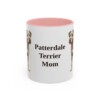 11oz-patterdale-terrier-mug-mom-pink 11oz Patterdale Terrier Dog Mom Mug, Pink, front view