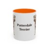 11oz-patterdale-terrier-mug-orange 11oz Patterdale Terrier Mug, Orange, front view