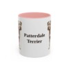 11oz-patterdale-terrier-mug-pink 11oz Patterdale Terrier Mug, Pink, front view