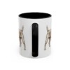 11oz Patterdale Terrier Mug, Black, back view