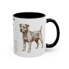 11oz Patterdale Terrier Mug, Black, right side view