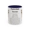 11oz Patterdale Terrier Mug, Navy, front view