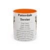 11oz Patterdale Terrier Mug, Orange, front view