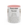 11oz Patterdale Terrier Mug, Pink, front view
