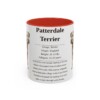 11oz Patterdale Terrier Mug, Red, front view