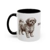 11oz Peke-A-Poo Dog Dad Mug, Black, left side view