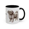11oz Funny Peke-A-Poo Mug, Black, right side view