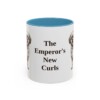11oz Funny Peke-A-Poo Mug, Light Blue, front view