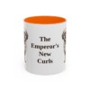 11oz Funny Peke-A-Poo Mug, Orange, front view