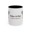 11oz-peke-a-poo-mug-latin-black-front 11oz Peke-A-Poo Latin Mug, Black, front view