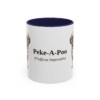 11oz-peke-a-poo-mug-latin-navy 11oz Peke-A-Poo Latin Mug, Navy, front view