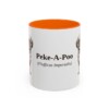 11oz-peke-a-poo-mug-latin-orange 11oz Peke-A-Poo Latin Mug, Orange, front view