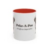 11oz-peke-a-poo-mug-latin-red 11oz Peke-A-Poo Latin Mug, Red, front view