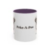 11oz Peke-A-Poo Mug, Purple, front view