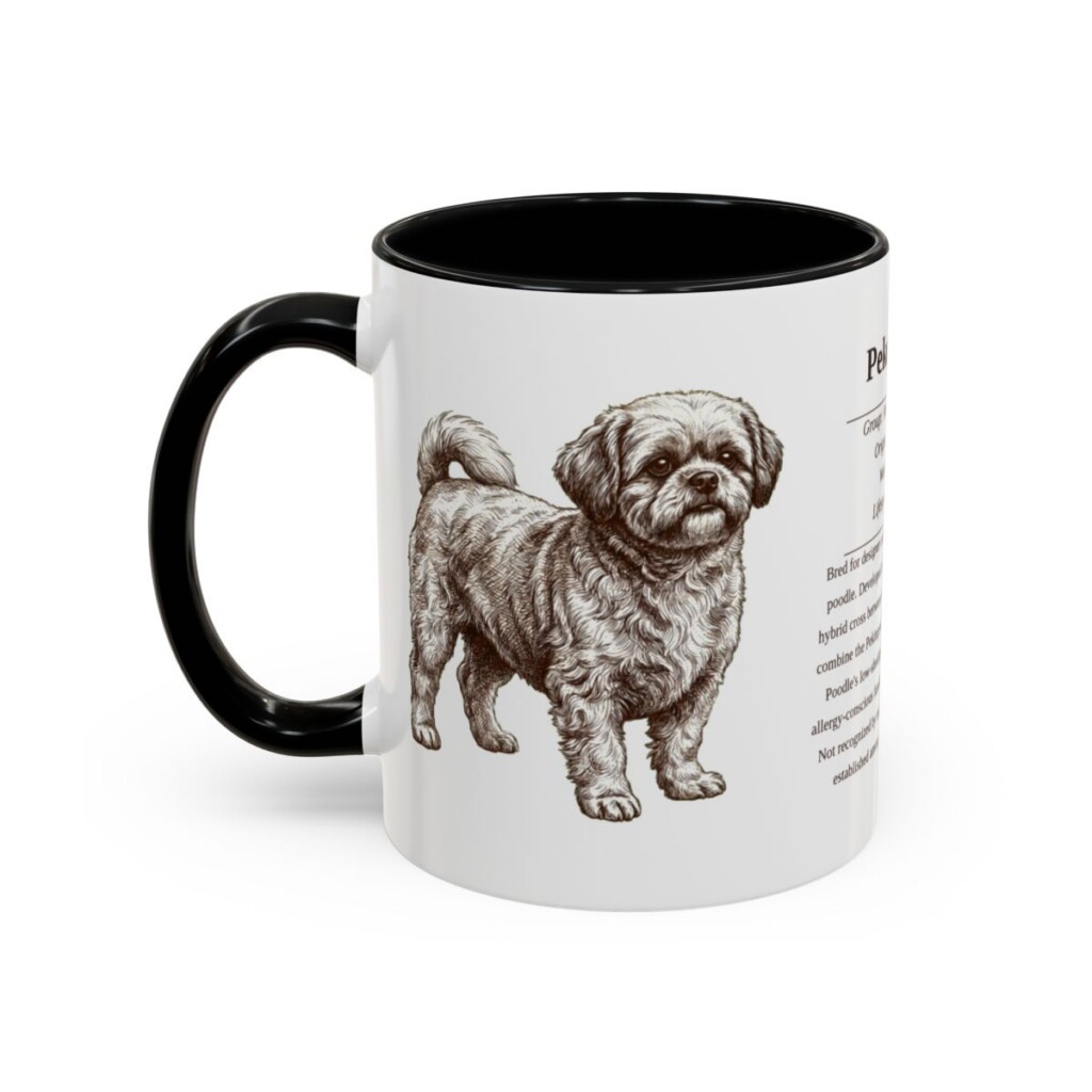 11oz-peke-a-poo-mug-writeup-black-left 11oz Peke-A-Poo Mug, Black, left side view