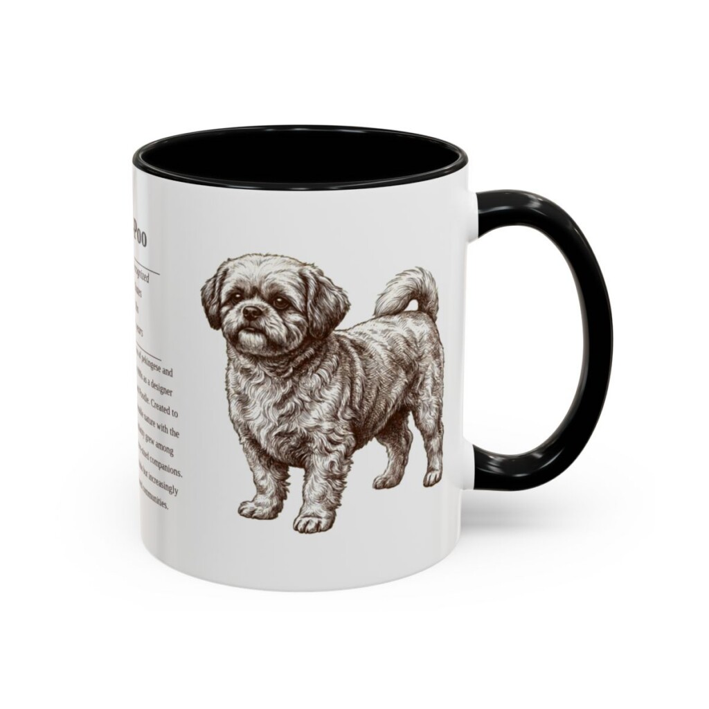 11oz-peke-a-poo-mug-writeup-black-right 11oz Peke-A-Poo Mug, Black, right side view