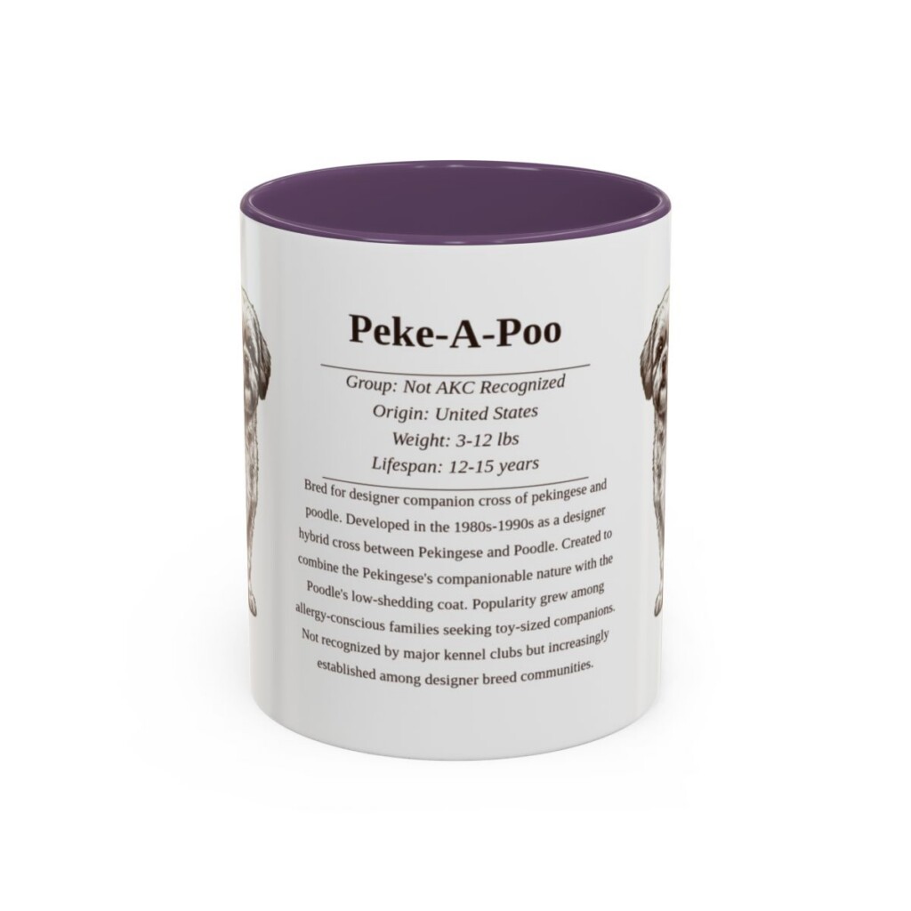 11oz-peke-a-poo-mug-writeup-purple 11oz Peke-A-Poo Mug, Purple, front view